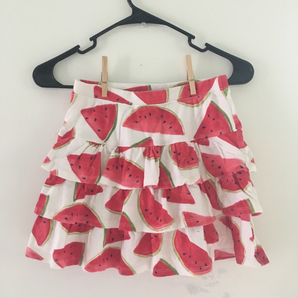 Gymboree ruffled watermelon skirt!